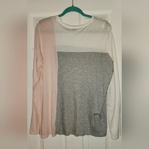 NWOT Vince Pima cotton color-block top - Picture 3 of 4